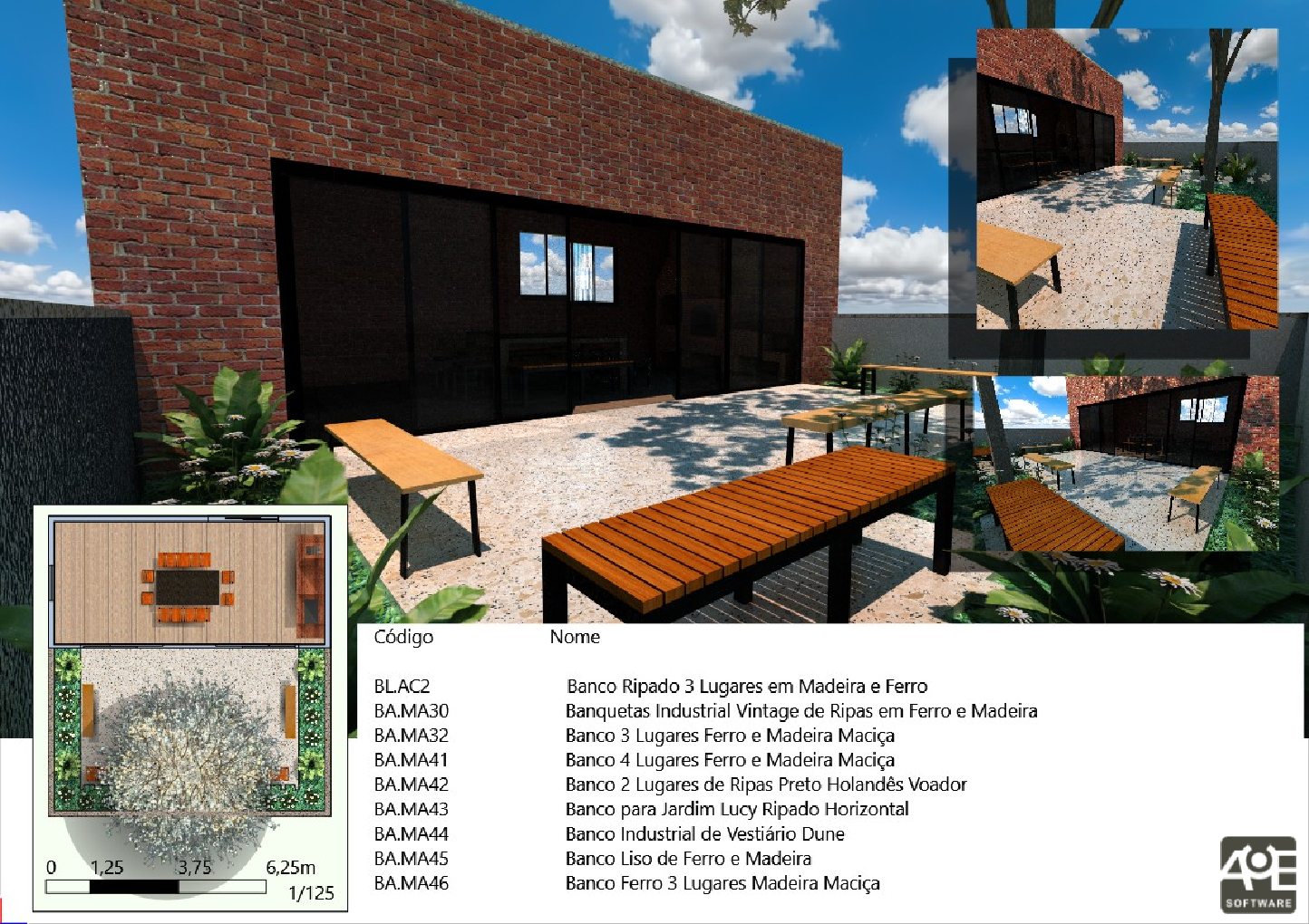 Projeto feito com o software VisualPLAN.
